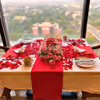 romantic candlelight dining at delhi ncr with beautiful table decor