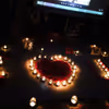 Decorations with Candles & Flower Petals