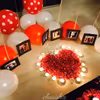 Printed Photos under the Helium Balloons to surprise your Wife or Husband.