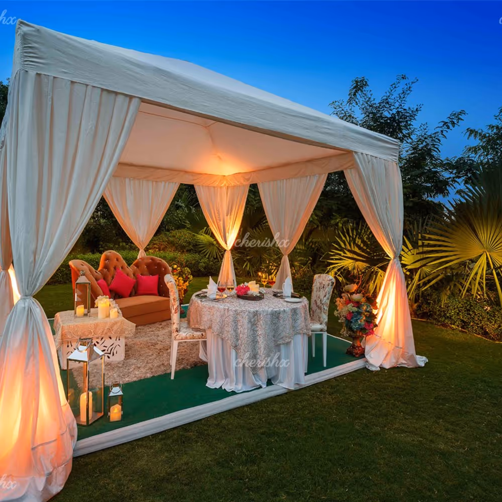 Luxurious Dinner in a Cabana Tent