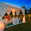Luxurious Dinner in a Cabana Tent
