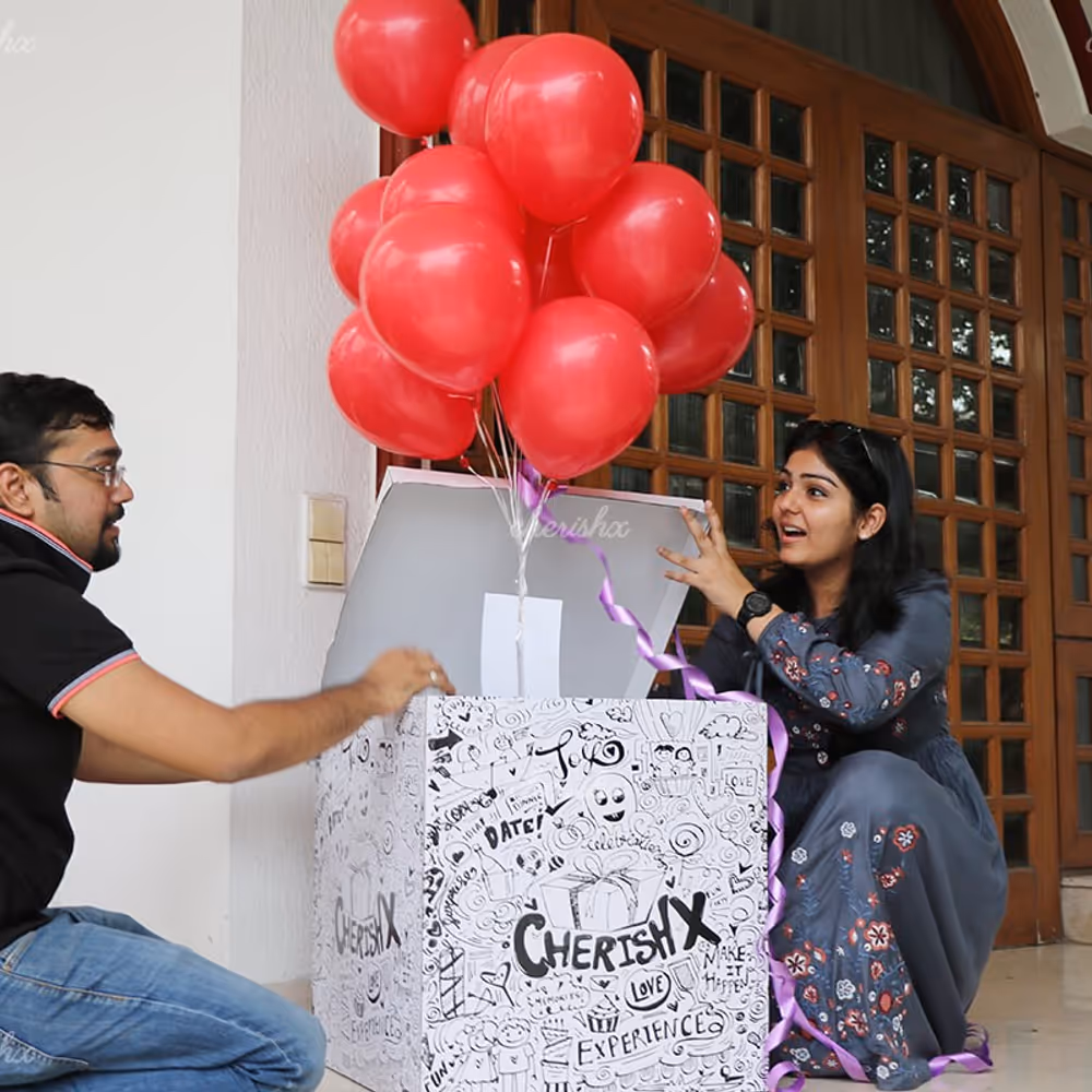 Helium Balloon Box Delivery in Delhi