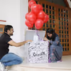 10 Helium Balloons in a Big Box for Surprising Someone