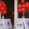 Balloon Box with Helium Balloons Flying out