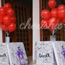 Balloon Box with Helium Balloons Flying out