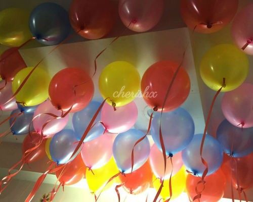 Add 100 more balloons
