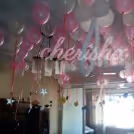 Pink & White Balloons Decoration for Baby Themed Event in Delhi