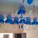 Blue & White Balloons Decoration for Baby Themed Event in Delhi