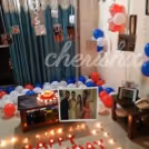 Balloon decoration at your home with candles and flower petal decoration in Delhi, Gurgaon, Noida, Faridabad and NCR