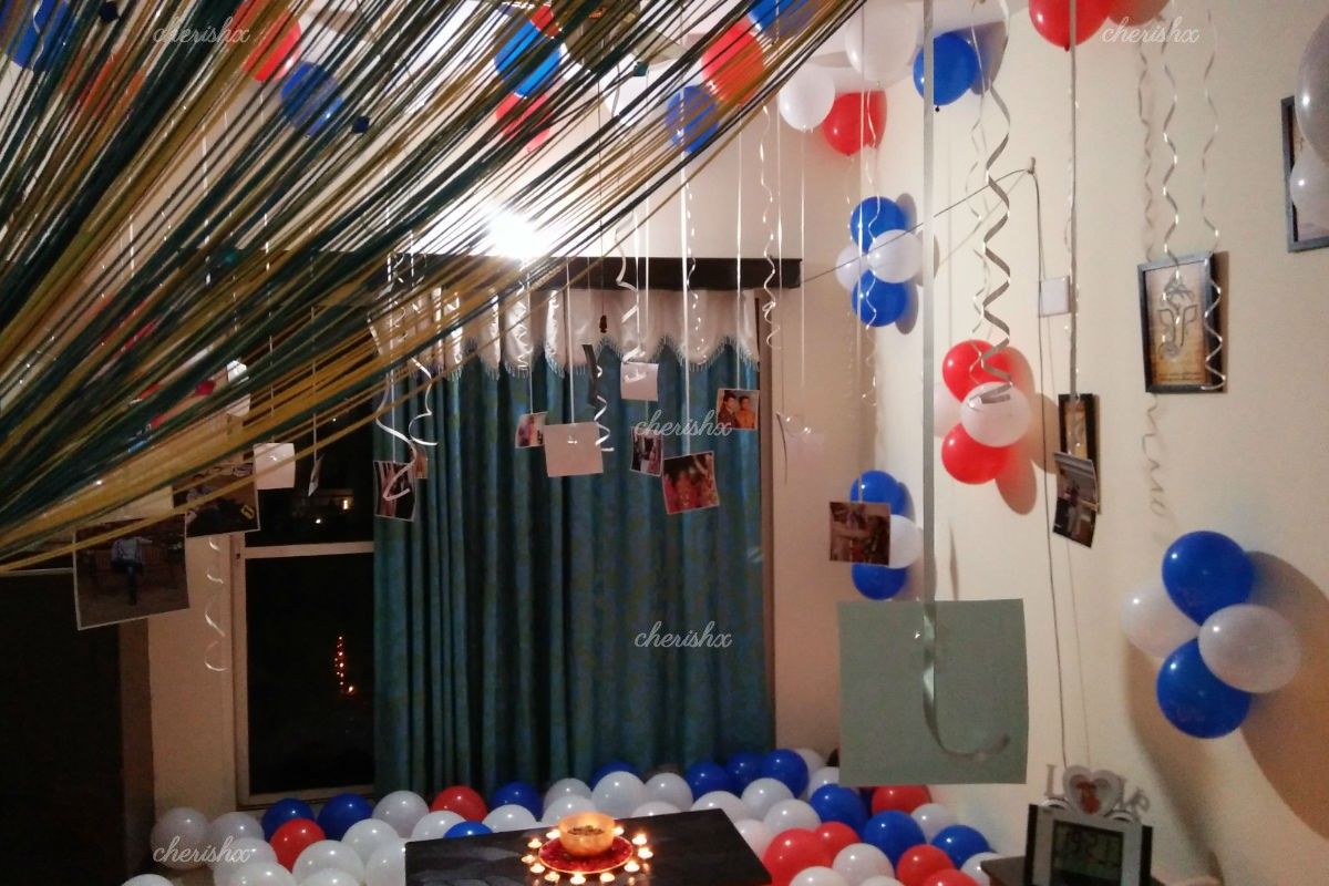 CherishX's Balloon decoration consists of different colored balloons to make your celebrations bright and beautiful.