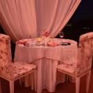 A breathtaking dining set up at the Cabana by Taj for a romantic date.