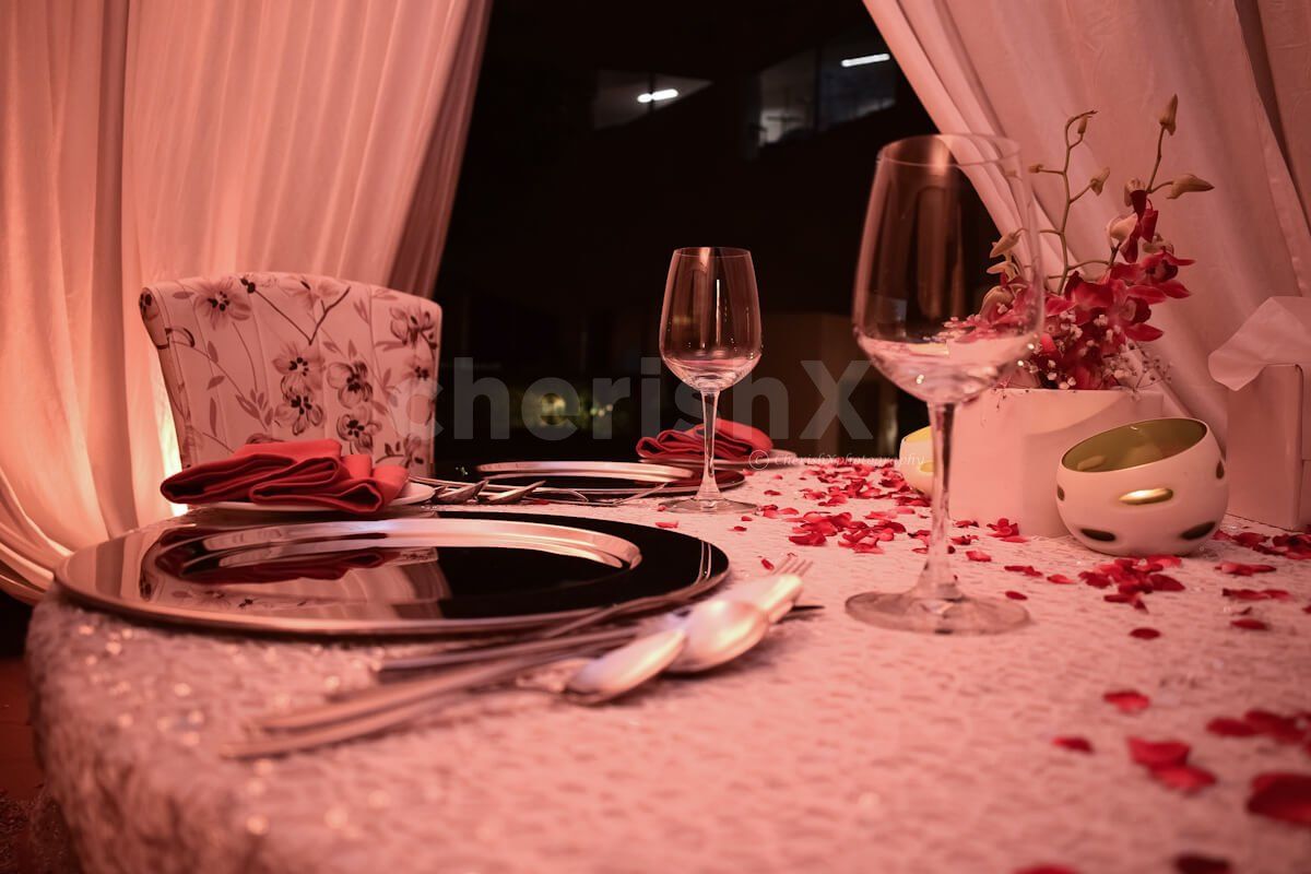 Beautiful setup for a dinner date