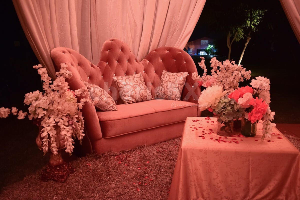 Sofa Sitting inside the Cabana Setup at Taj Vivanta, Dwarka