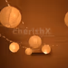 Decoration in Room with Lanterns and Fairy Lights.