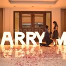Magical Dreamy Proposal - Big Marry Me Letters to pop the question beautifully.