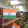 Flags used for decoration in office