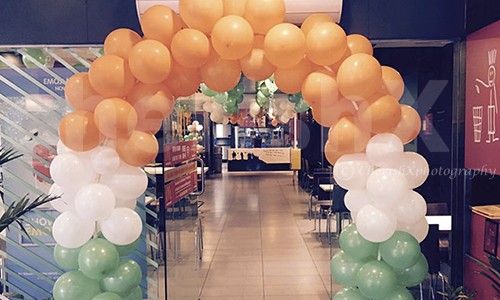 Add a balloon arch