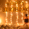 Happy Birthday, Champagne and Whiskey Foil Balloons