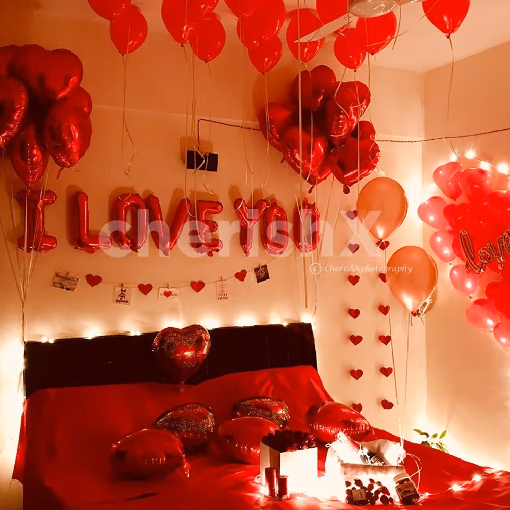 Book a Romantic Decor to surprise the love of your life.