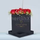 Chocolate Initial Rose Bucket — photo 1