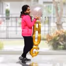 Send warm hugs with a bunch of balloons.