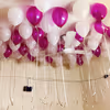 White and Magenta Balloon Decoration at your home in Delhi, Gurgaon, Noida, NCR