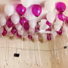 White and Magenta Balloon Decoration at your home in Delhi, Gurgaon, Noida, NCR