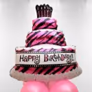 Big Cake Happy Birthday Balloon