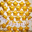 Elegant Gold Anniversary Decor to celebrate years of love together.