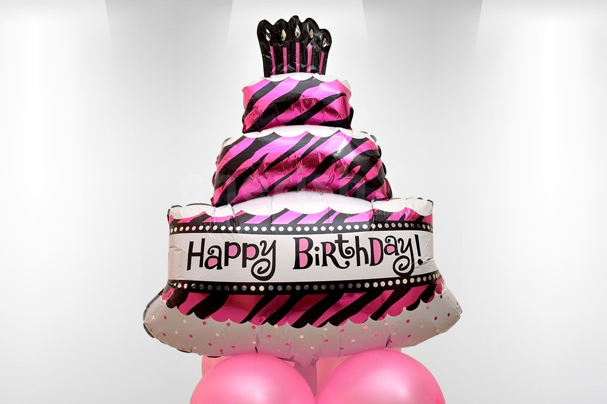 Add a Cake Balloon Centrepiece