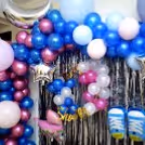 Silver Frills curtains for Baby Shower Decorations