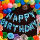 Wonderful Multicoloured Birthday Decoration for an unforgettable birthday party.