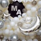 White & Silver Balloon Surprise  — photo 2