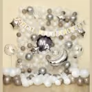White & Silver Balloon Surprise  — photo 8