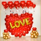 Hearty Balloon Wall — photo 3