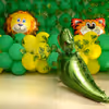 Tiger, Lion and Dinosaurus Foil balloons to make the Decor more realistic.