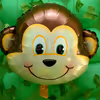 A monkey foil balloon to make it fun and realistic for your kid's birthday surprise.