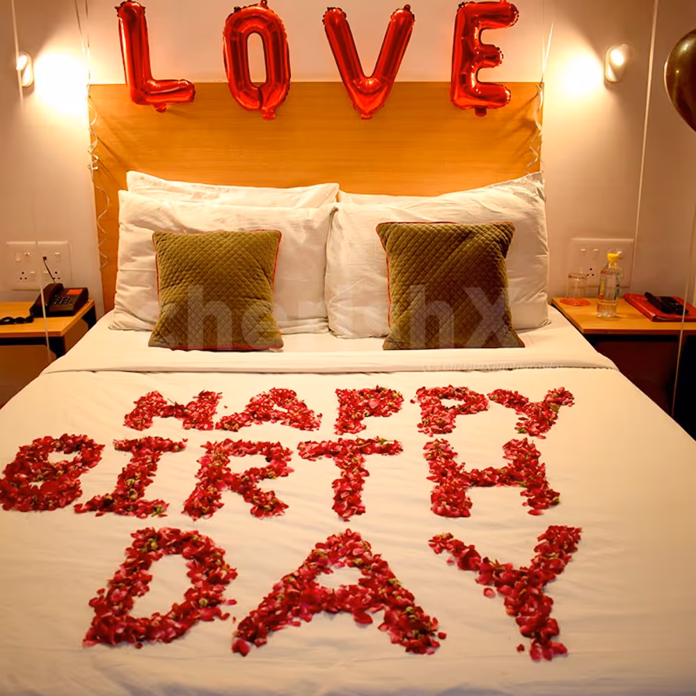Gift this loving Happy Birthday Romantic Room Decoration and make it a special time for the both of you!