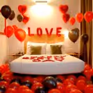 Spend some loving time with your special one by booking this fascinating decor.