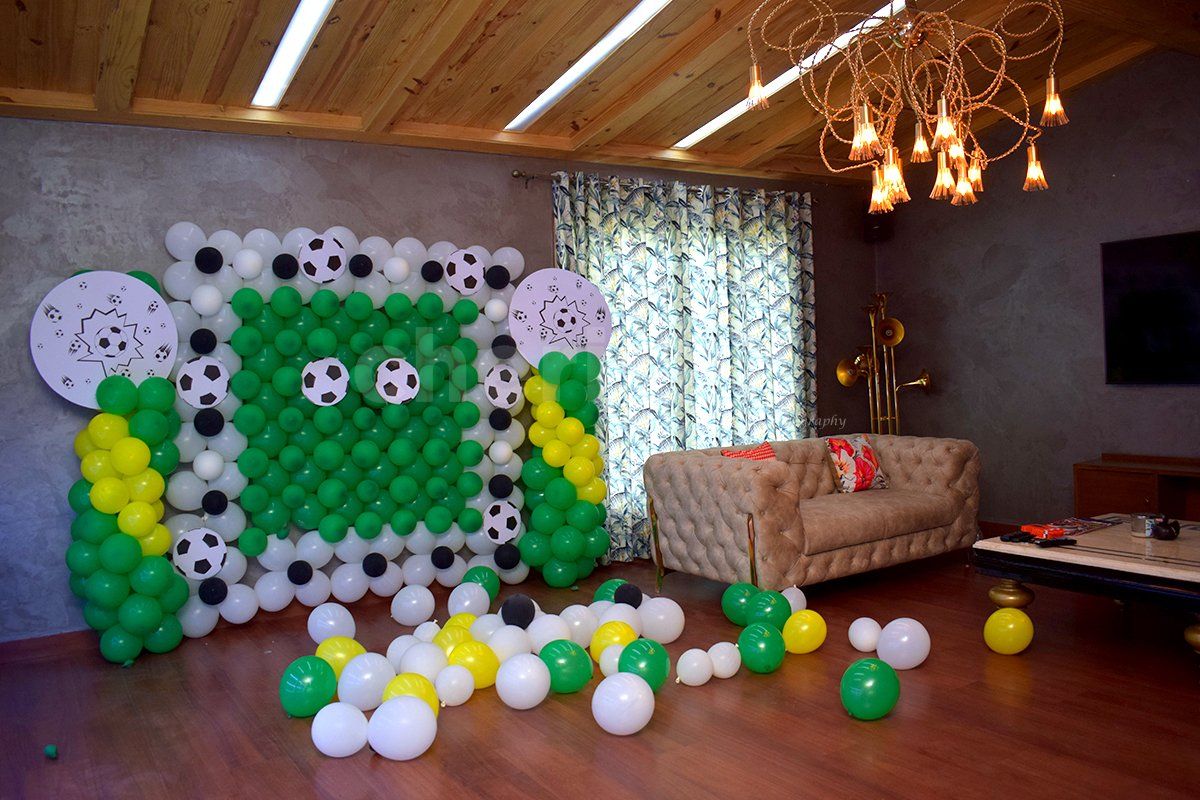 Book this adorable football decor for your Kid's birthday!