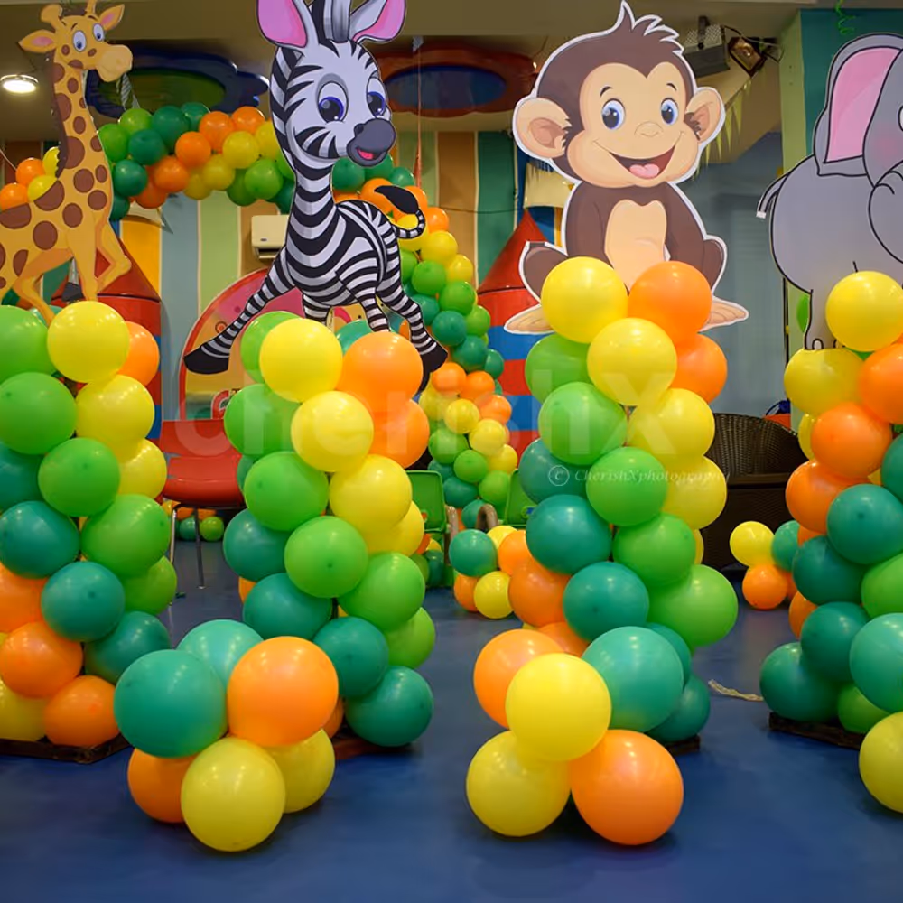 Book CherishX's Charming Jungle Theme Decor for your Kid's birthday.