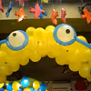 Blue and Yellow colors for Minion Theme Birthday Party