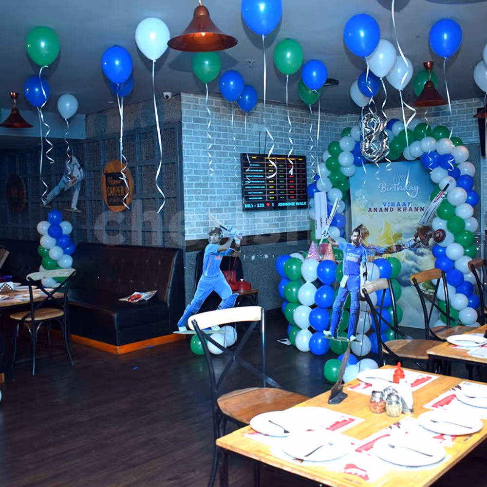 If your kid loves cricket, then nothing could be better than a Cricket Themed Birthday Decor.