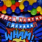A Colourful Decor for kid's party decorations.