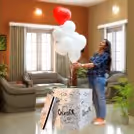 Magical Proposal with a pop to pop the question beautifully.