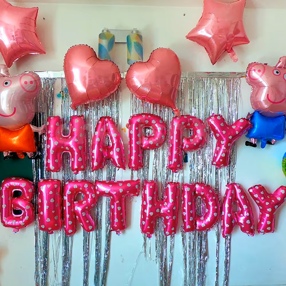 Peppa Pig Theme Decoration for Kid's Birthday Party