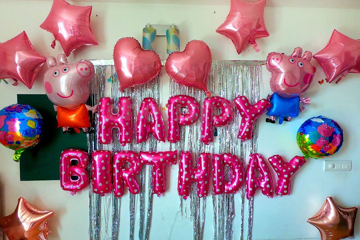 Peppa Pig Theme Decoration for Kid's Birthday Party