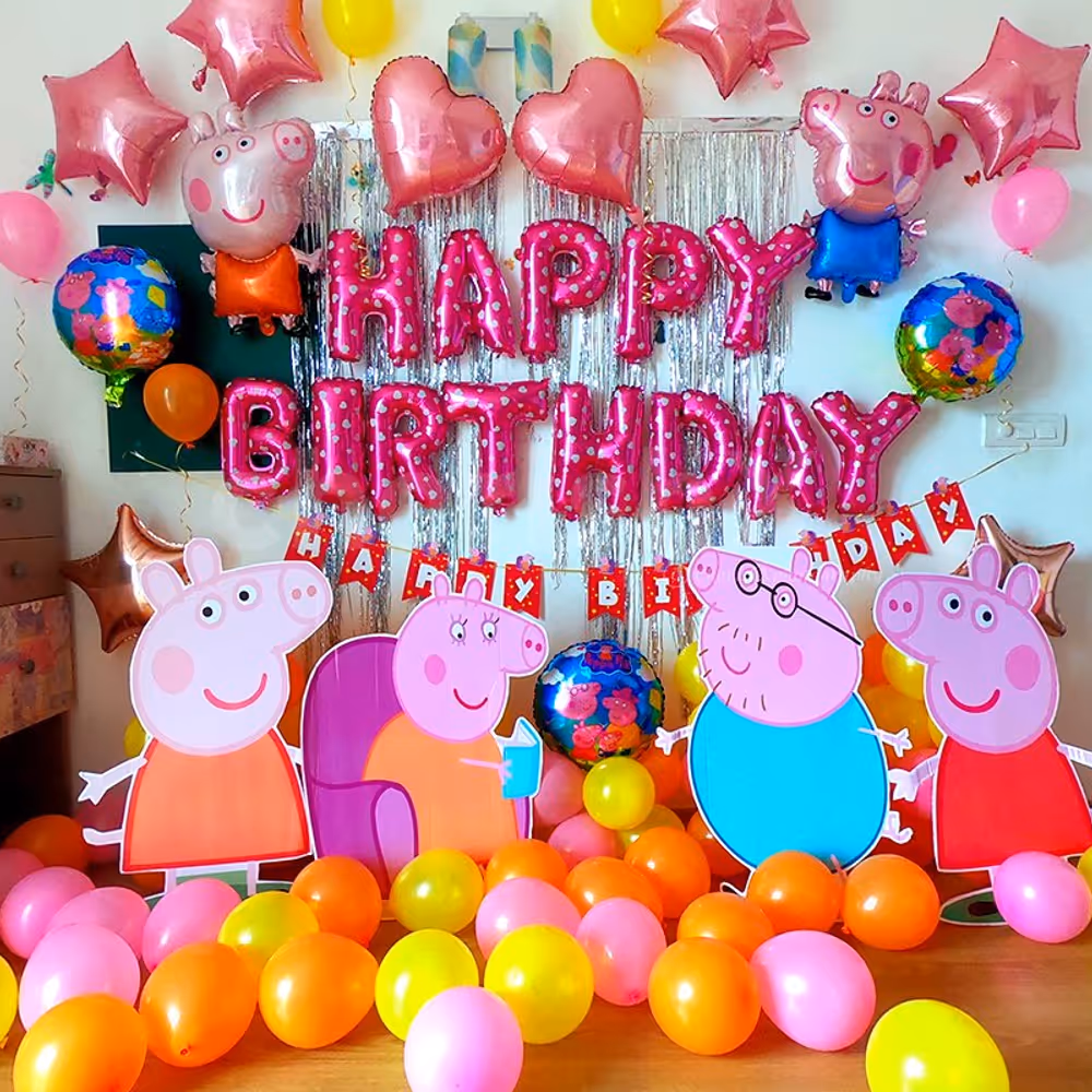 Peppa Pig Theme Party Decorations in Delhi, NCR