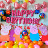 Peppa Pig Birthday Decoration Setup in Delhi, Gurgaon, NCR