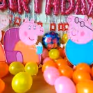 Decoration with Cut Outs of Peppa Pig Characters